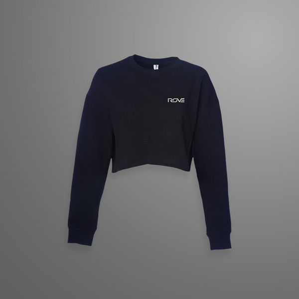 ROVE // 3D CHROME LOGO CROP CREWNECK